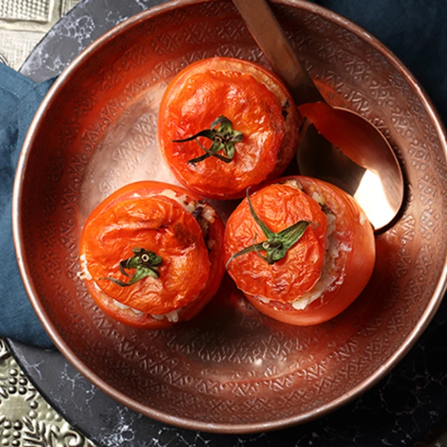 Goats Cheese Stuffed Tomatoes