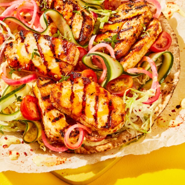 Halloumi Souvlaki