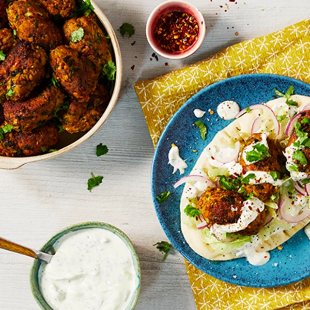 Chickpea, Courgette & Beef Koftas