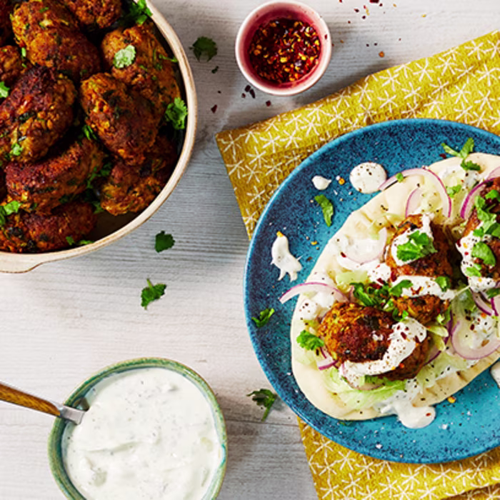 Chickpea, Courgette & Beef Koftas