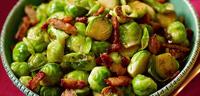 sprouts with diced pancetta