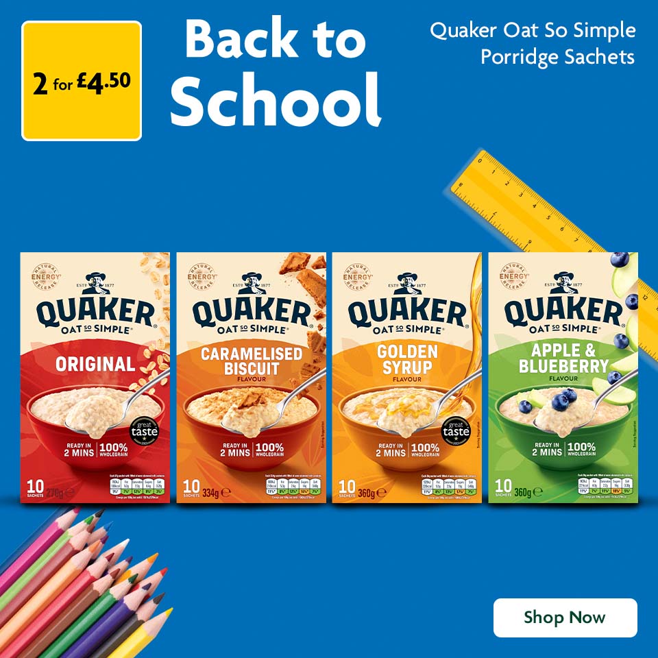 Quaker promotional banner