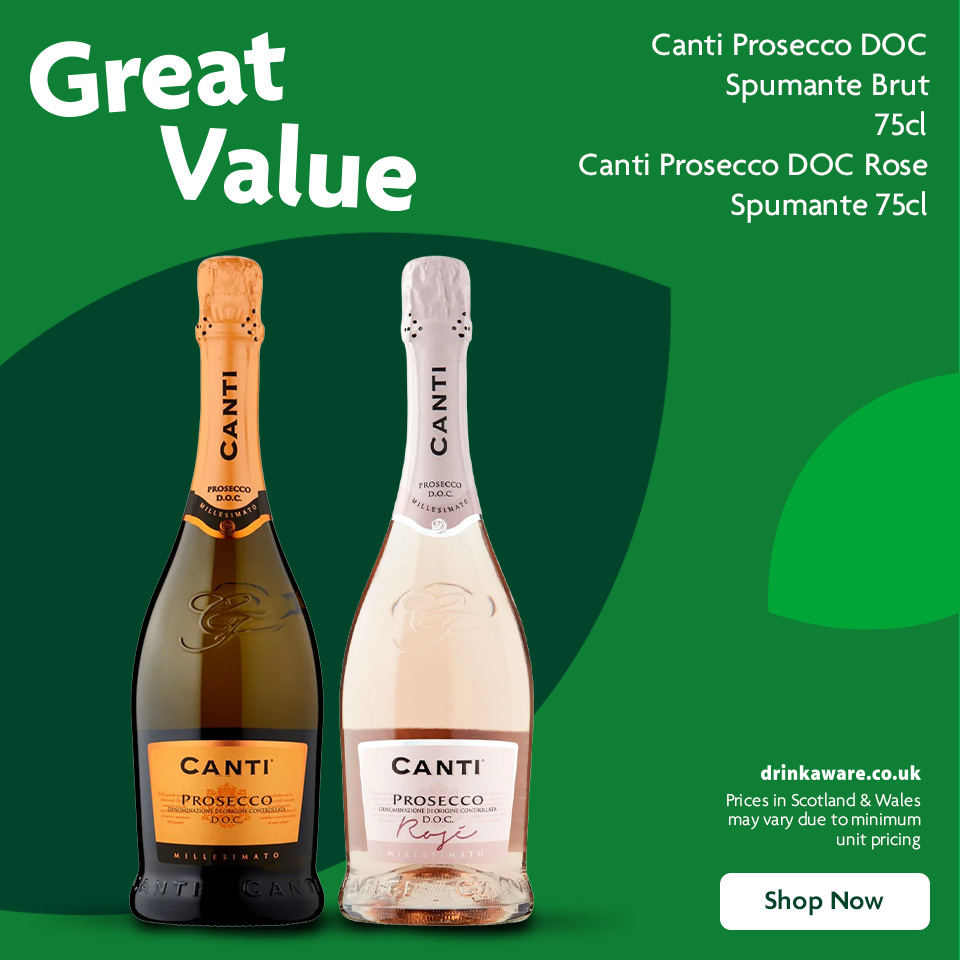 Canti Prosecco promotional banner