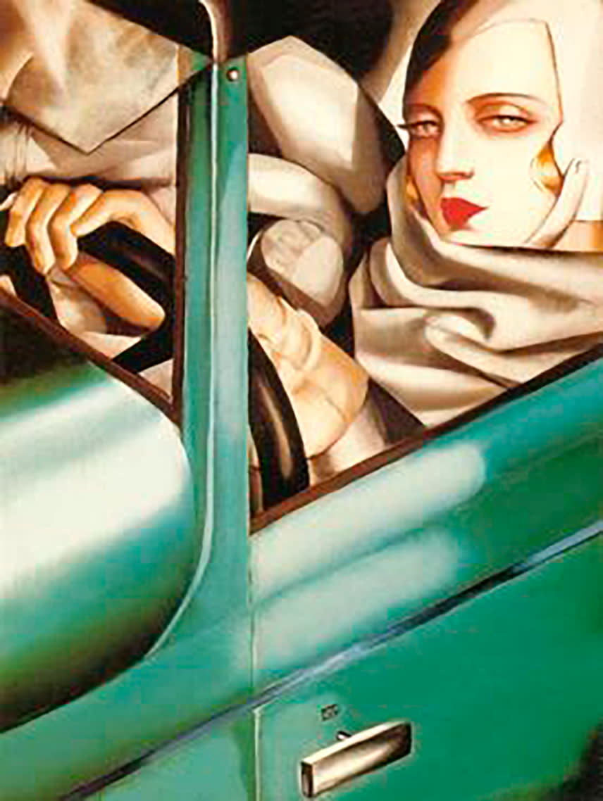 Tamara de Lempicka, Autoportrait (Tamara in a Green Bugatti)