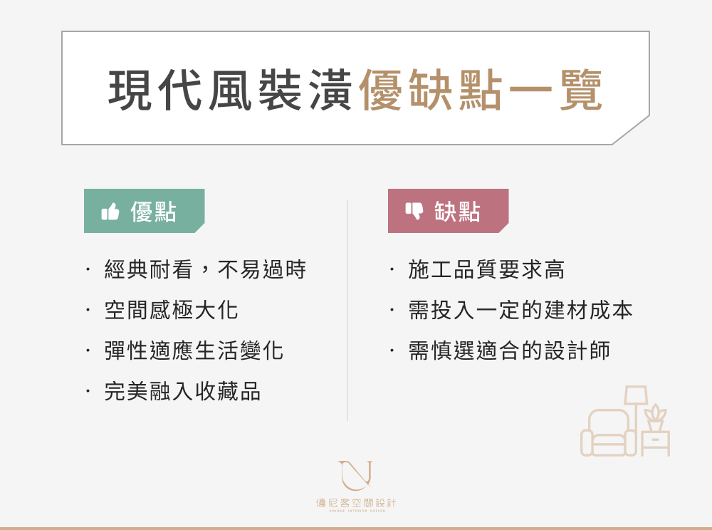 現代風格優缺點