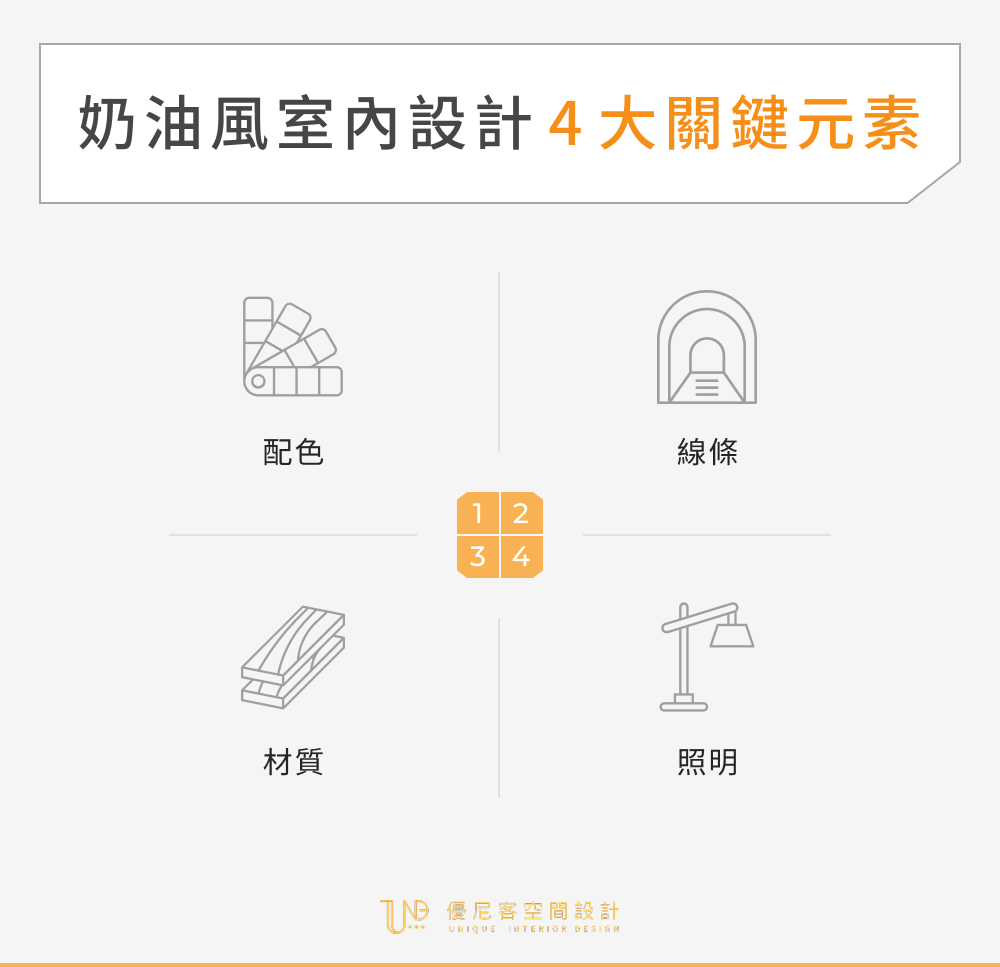 奶油風室內設計 4 大關鍵元素