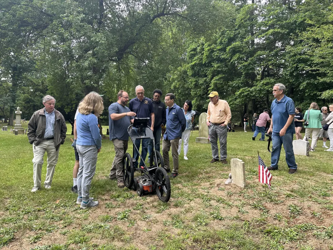 Demonstration of GPR at the African Cemetery