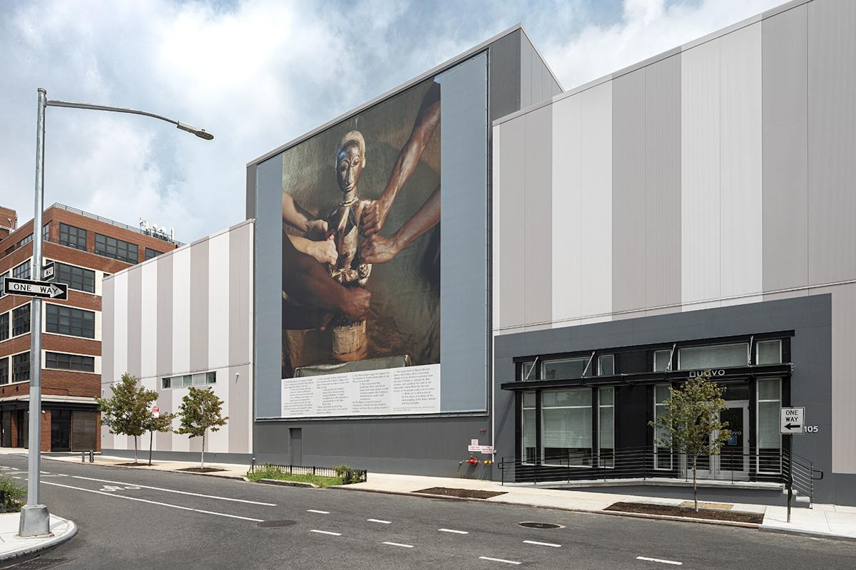 Installation view of A Lesson In Looking With Reverence, by artist John Edmonds and Studio Lin, Brooklyn, NYC
