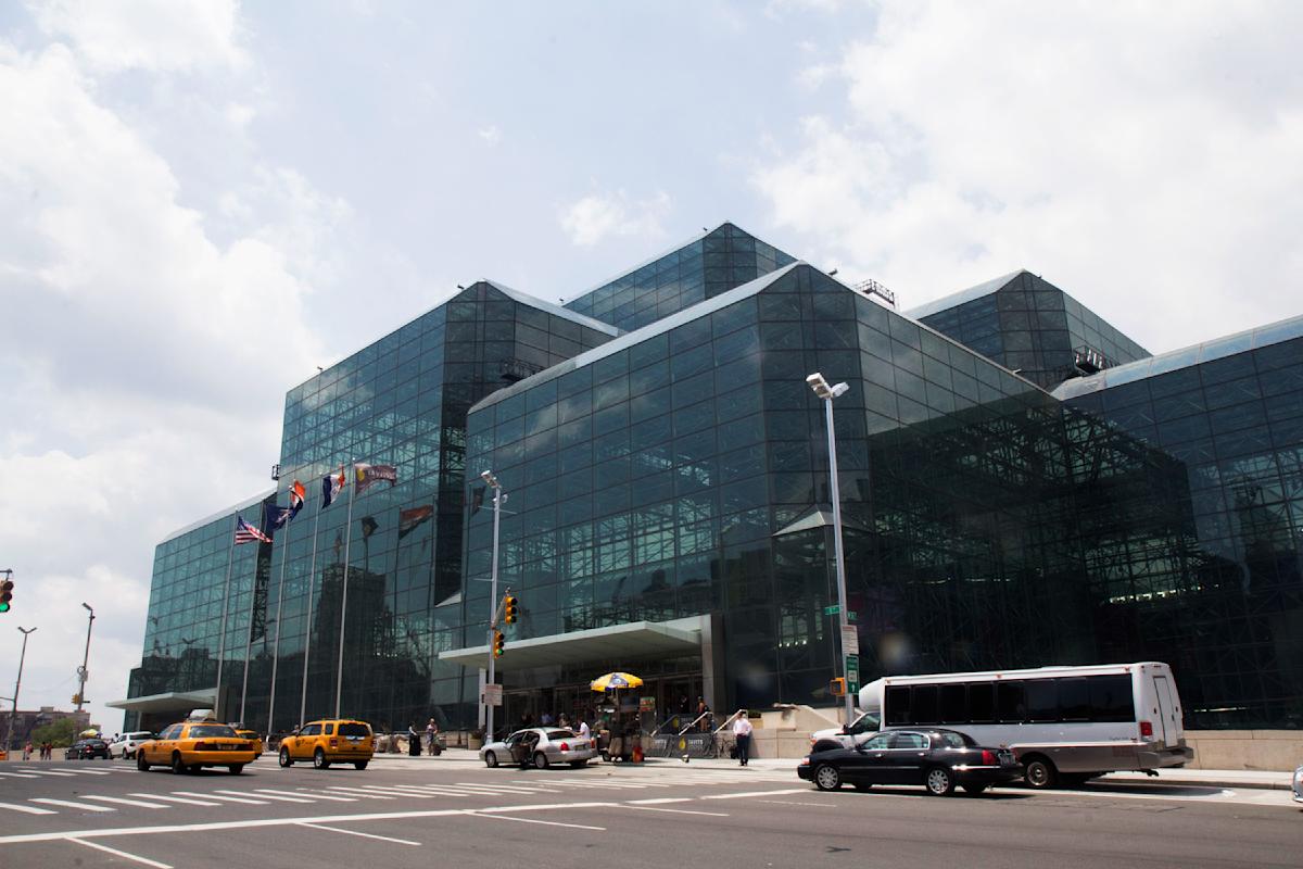 Exterior of Jacob K. Javits Convention Center, in Manhattan