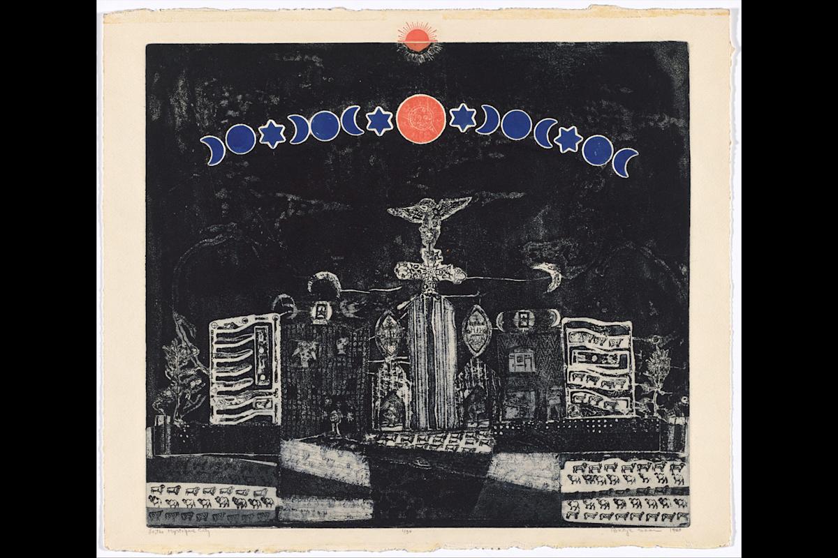Betye Saar. Lo, The Mystique City. 1965. MoMa. The Candace King Weird Endowment for Women Artists. Courtesy, the artist and Roberts Projects. Photo: Rob Gerhardt