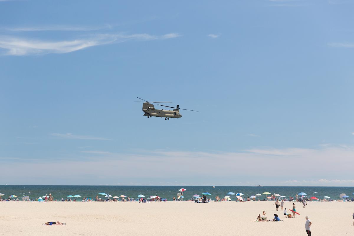 vibrant beach at Jacob Riis Park in Queens