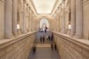Staircase inside the Metropolitan Museum of Art , Upper East Side, NYC