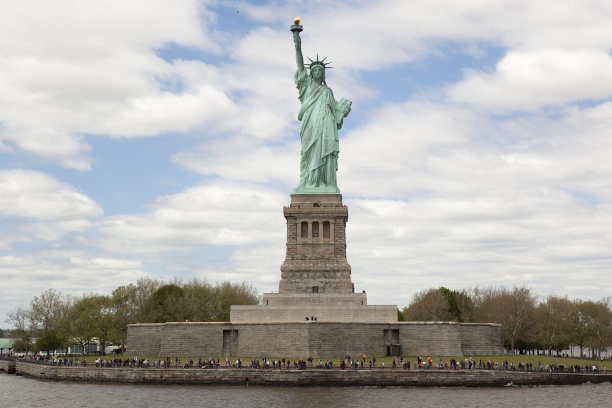 People at Statue of Liberty National Monument 