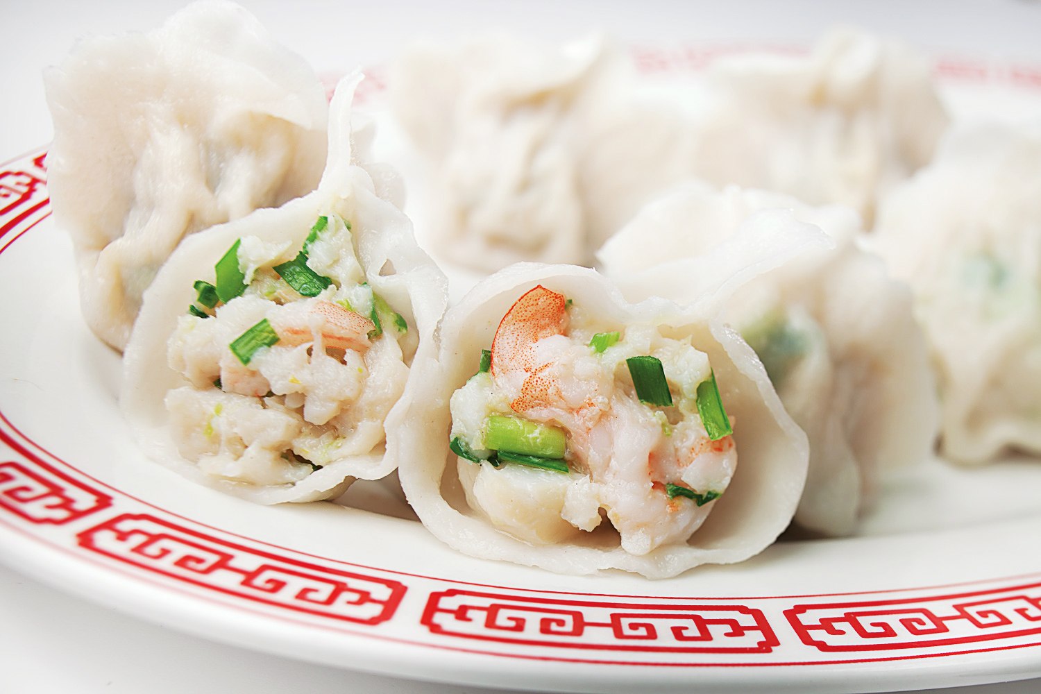 Shrimp and scallion dumplings from Dumpling galaxy