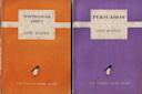 Two vintage Penguin book covers: "Northanger Abbey" in orange and "Persuasion" in purple, both by Jane Austen, featuring the Penguin logo and "The Forces Book Club" text at the bottom.