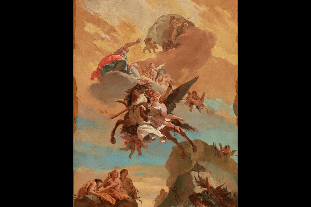 Giambattista Tiepolo, Perseus and Andromeda, ca. 1730&ndash;31, oil on canvas, The Frick Collection, New York; photo Michael Bodycomb