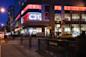 Exterior of Century 21 Upper West Side near Lincoln Center at dusk