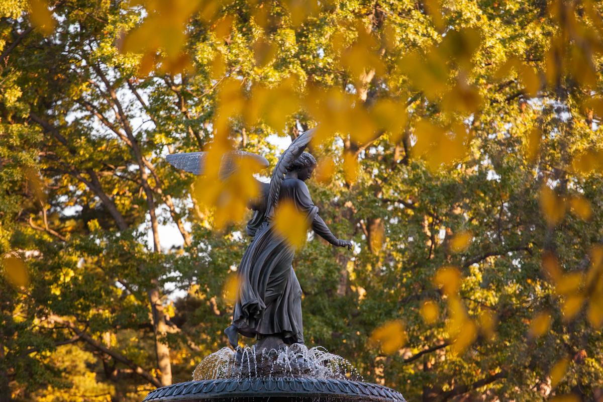 Bethesda Fountain, Central Park, Day to Night - Holden Luntz Gallery