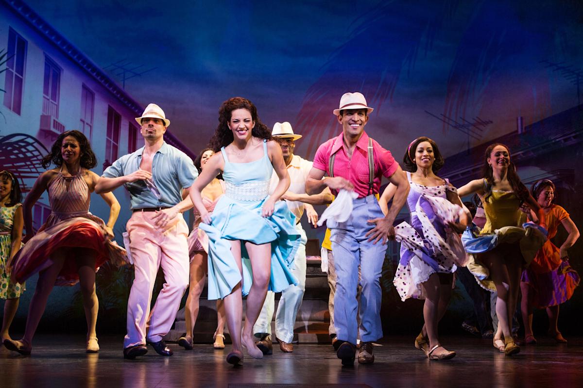 cast of On Your Feet! broadway production at Marquis theatre