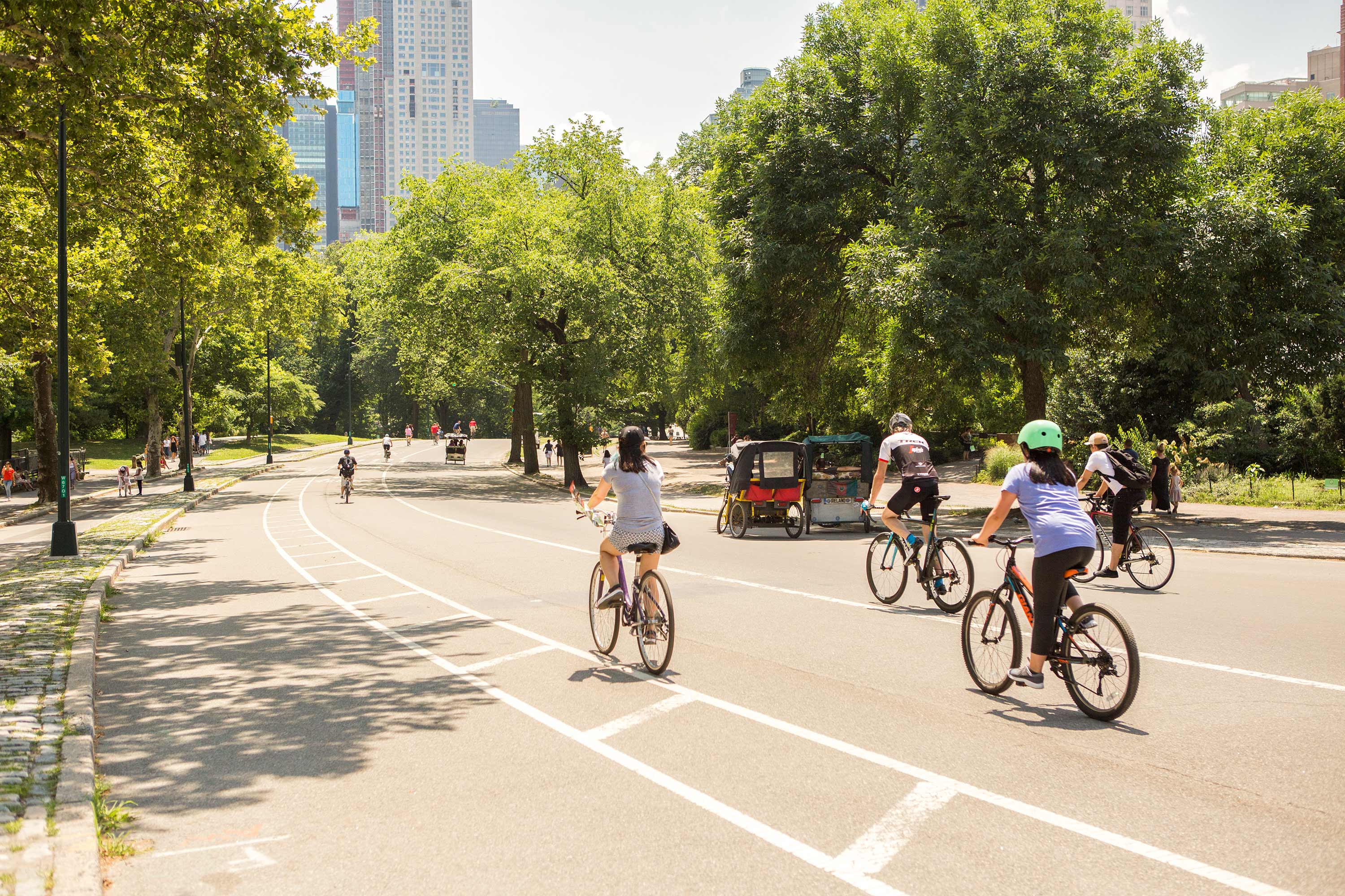 Central Park, biking