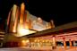 exterior of Resorts World Casino New York City at night