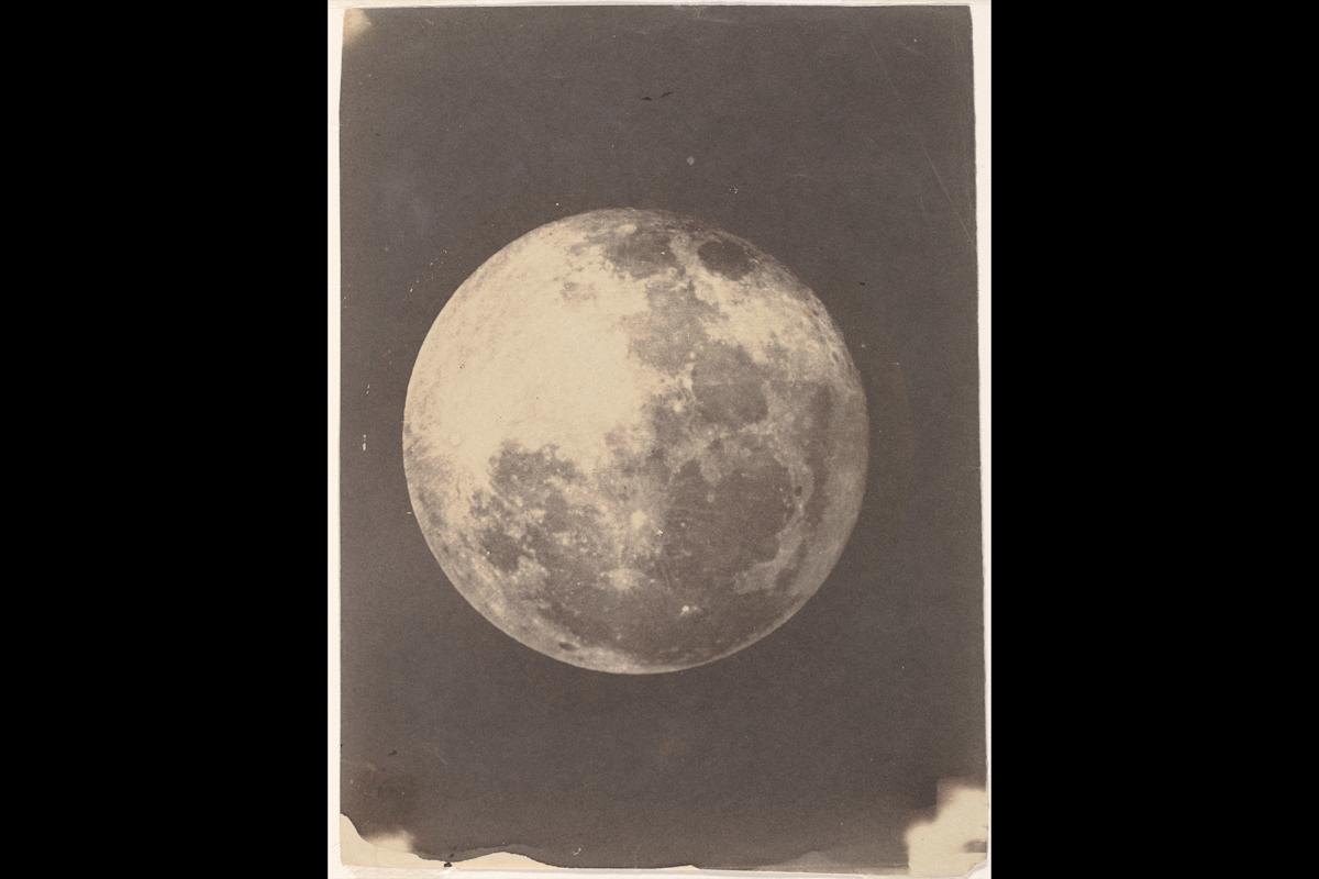 John Adams Whipple, (American, 1822&ndash;1891) James Wallace Black, (American, 1825&ndash;1896) The Moon, 1857&ndash;60
Salted paper print from glass negative. The Met Museum, Robert O. Dougan Collection, Gift of Warner Communications, 1981
