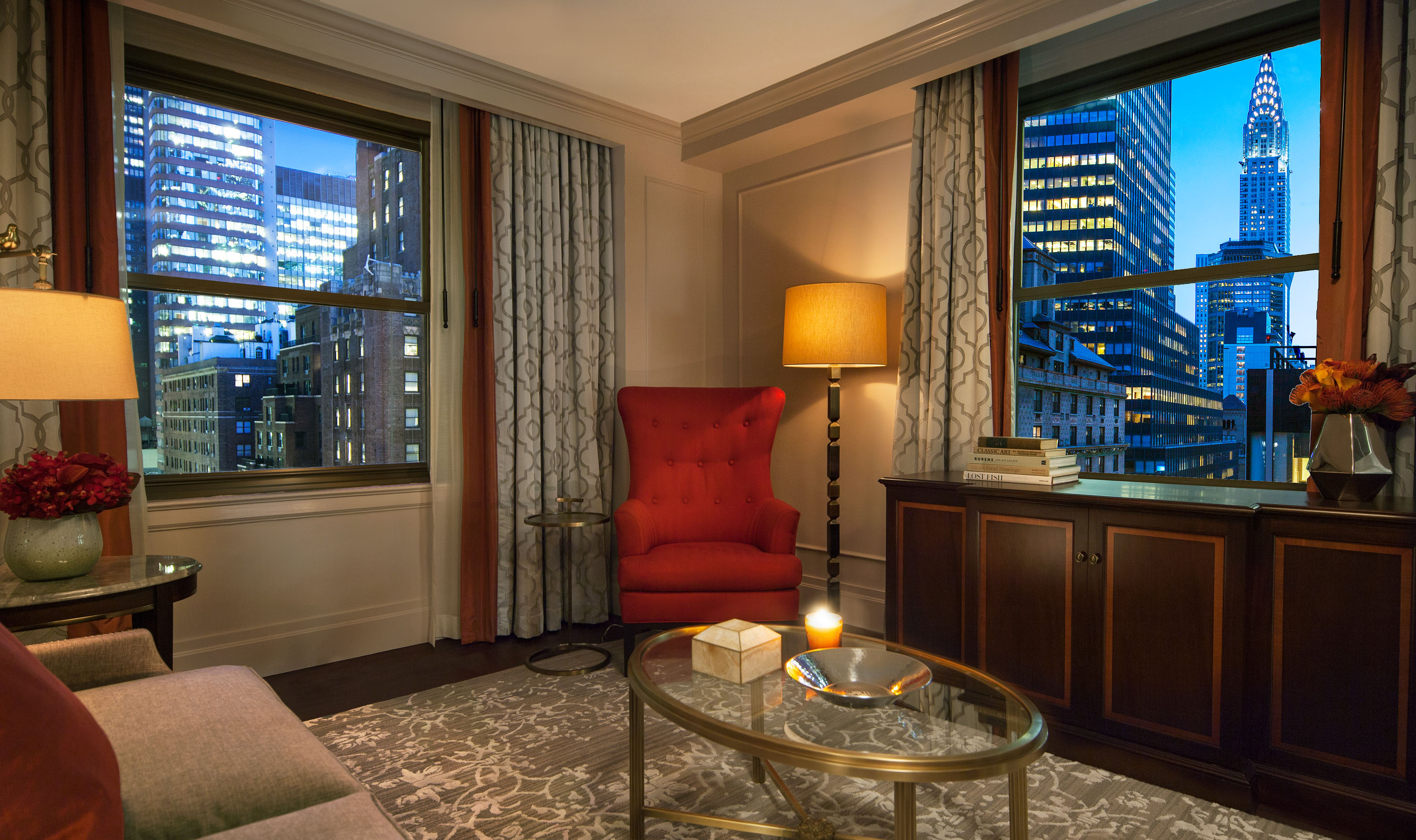 InterContinental New York Barclay Midtown East Hotel NYCtourism Com   1bedroomexecsuiteliving With View High Res