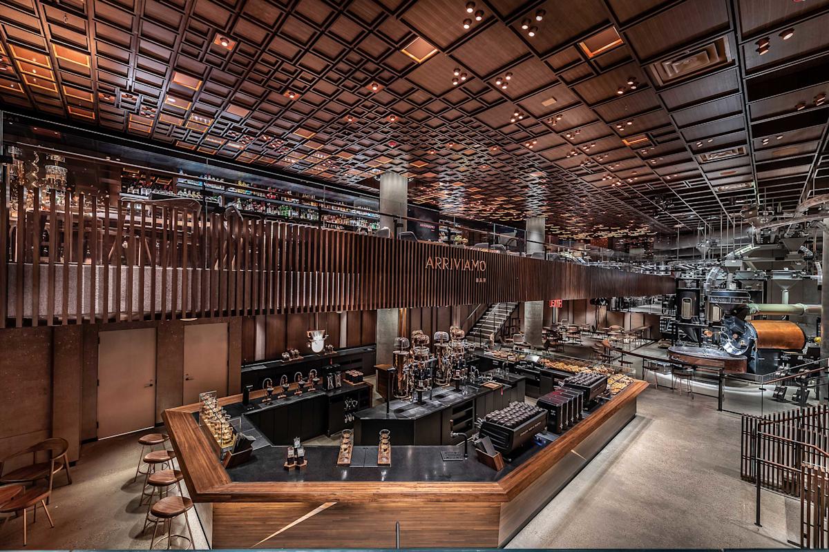 Starbucks reserve roastery dining meatpacking district