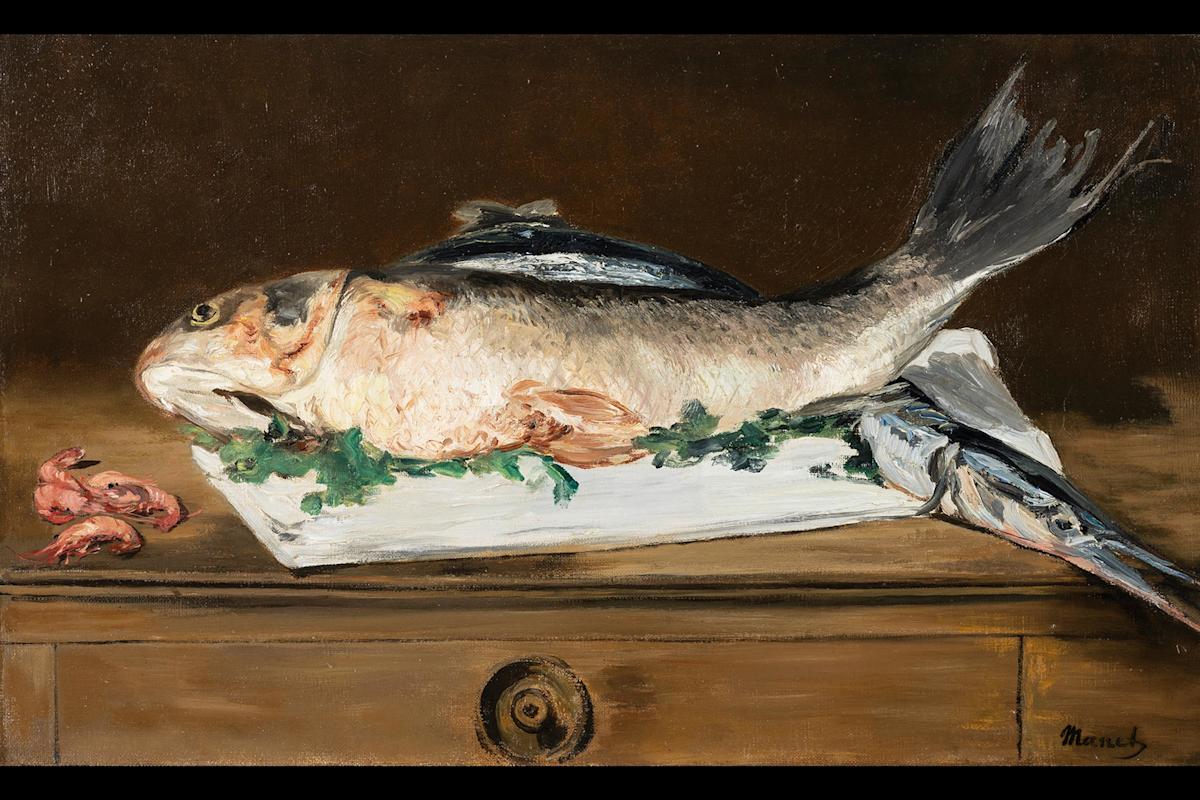 Édouard Manet, SYll Life with Fish and Shrimp, 1864, Norton Simon Art FoundaYon