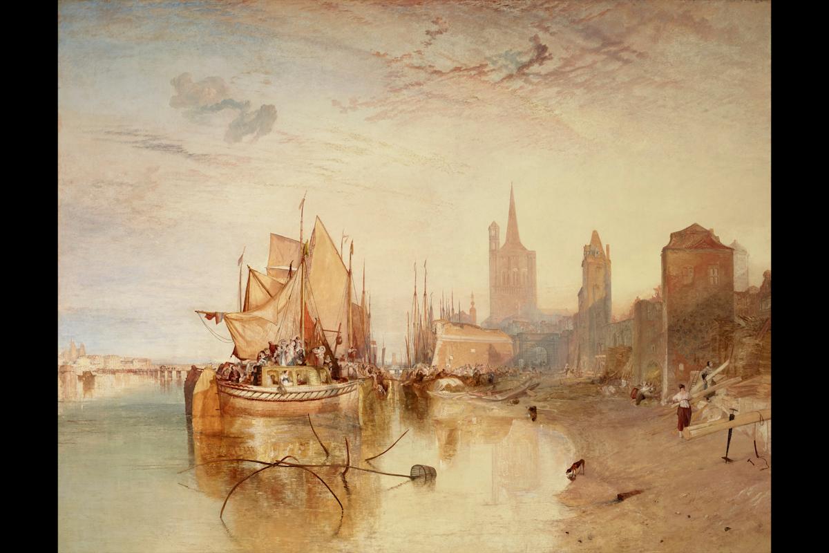"Cologne, the Arrival of a Packet-Boat: Evening" (exhibited 1826), by J.M.W. Turner. Courtesy, The Frick Collection, New York. Photo: Michael Bodycomb
