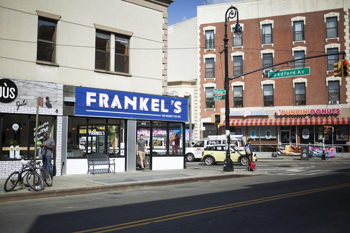 exterior of Frankel&rsquo;s Delicatessen &amp; Appetizing  in Greenpoint