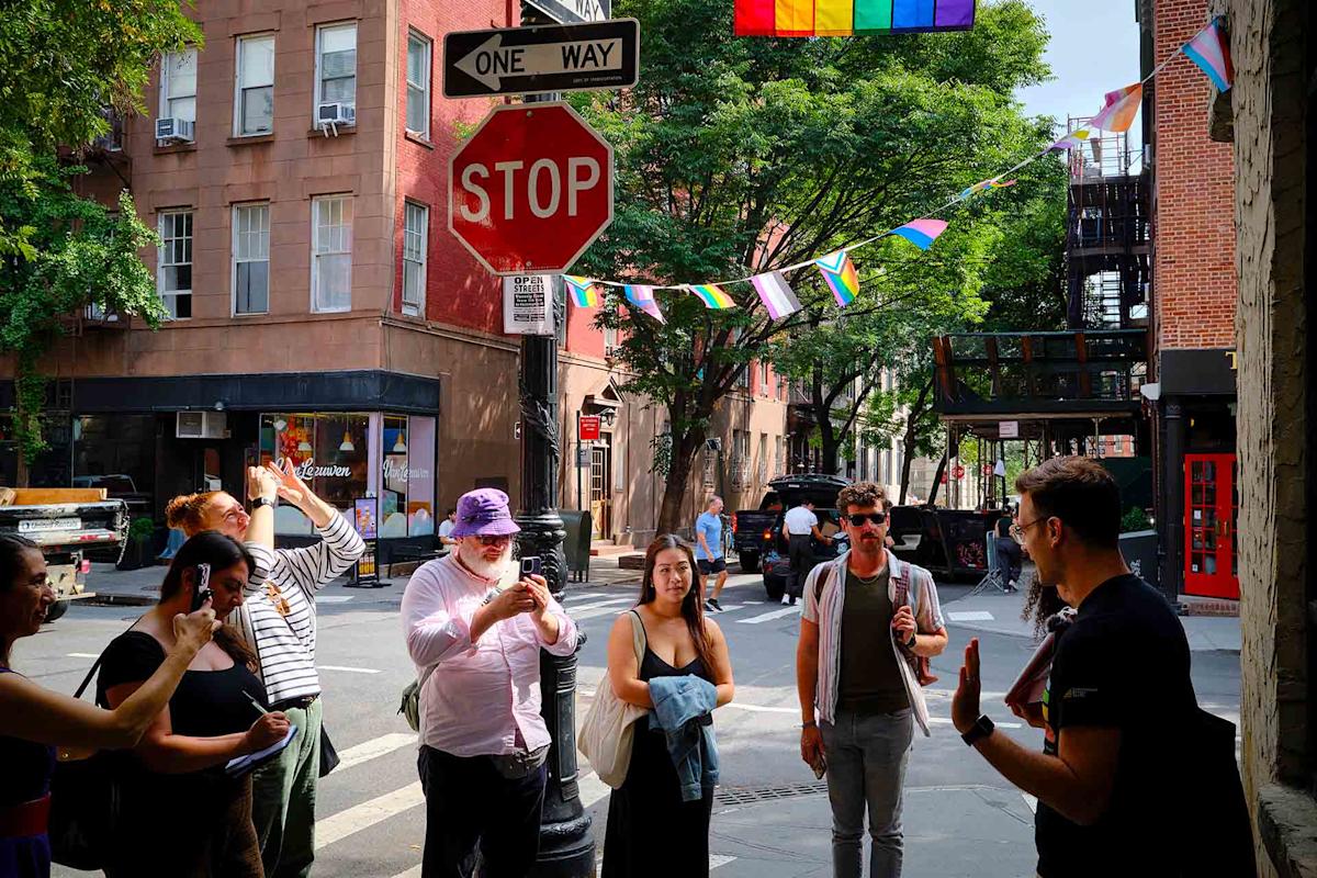 People at Christopher Street Tours in Manhattan