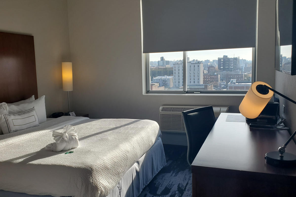 Fairfield Inn, room interior, Brooklyn, NYC