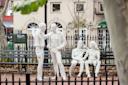 Christopher Park Monuments at Christopher Park in West Village, Manhattan