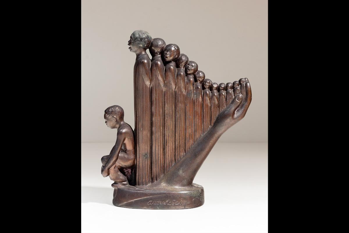 Augusta Savage, The Harp, 1939. University of North Florida, Thomas G. Carpenter Library. Special Collections and Archives, Eartha M. M. White Collection