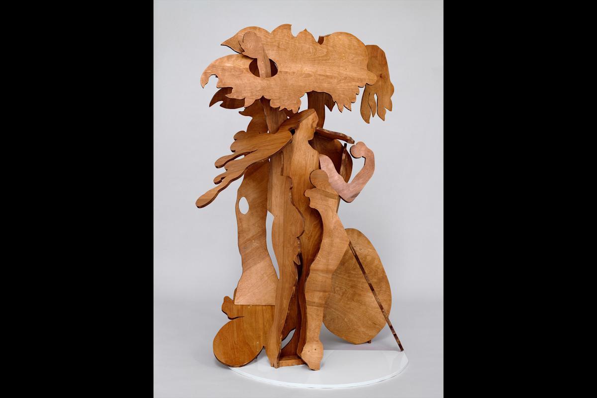 Rachel Feinstein
Adam and Eve, 2007
Wood, stain, and hardware
Artwork &copy; Rachel Feinstein; photograph by Marcus Leith