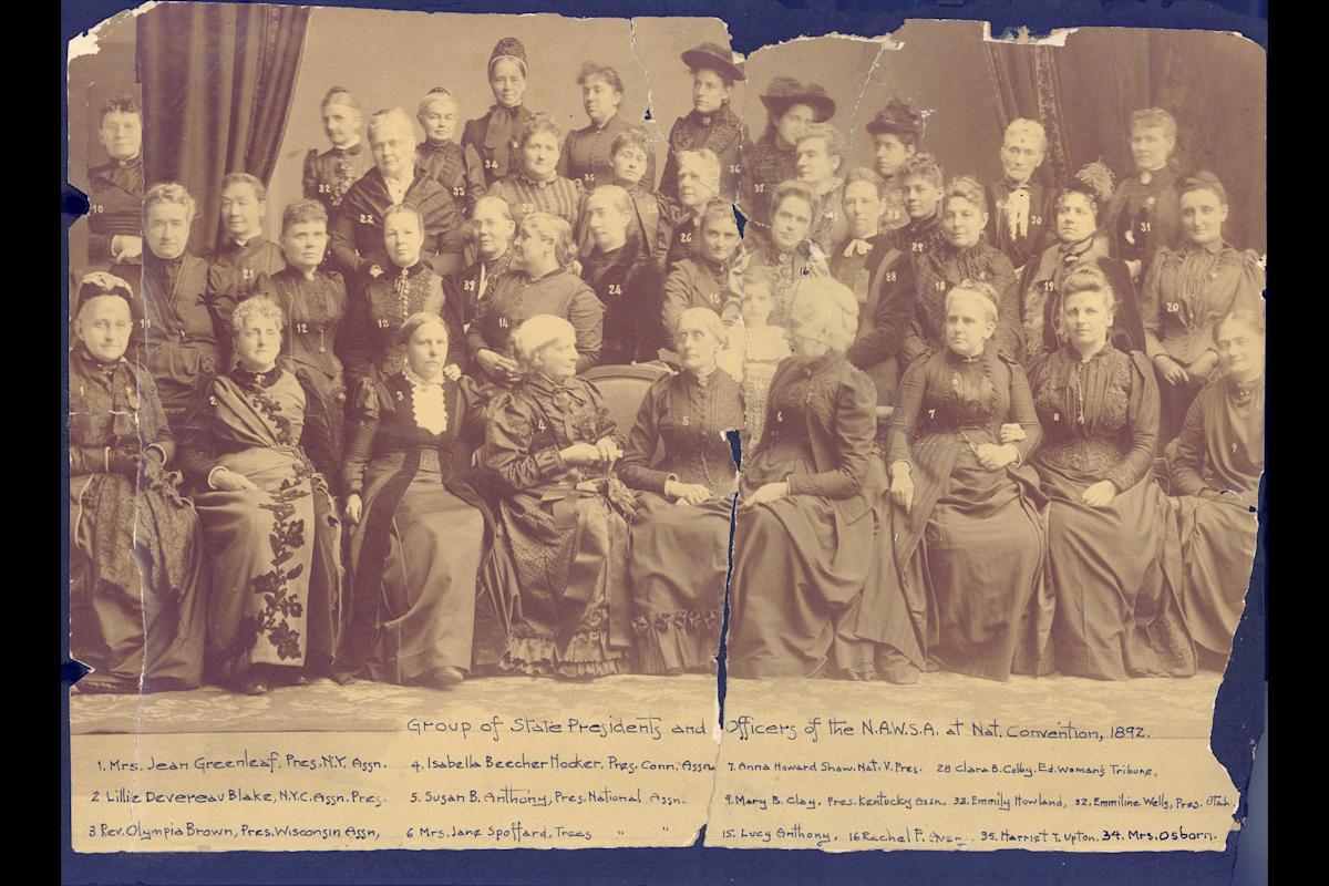 State Presidents and Officers of the National American Woman Suffrage Association, 1892
Bryn Mawr College Special Collections