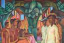 Diego Rivera. Dance in Tehuantepec, 1928. Oil on canvas, 79 x 64 1/2 in. (200.7 x 163.8 cm). Collection of Eduardo F. Costantini, Buenos Aires. Courtesy Malba, Museo de Arte Latinoamericano de Buenos Aires. &copy; 2019 Artists Rights Society (ARS), N
