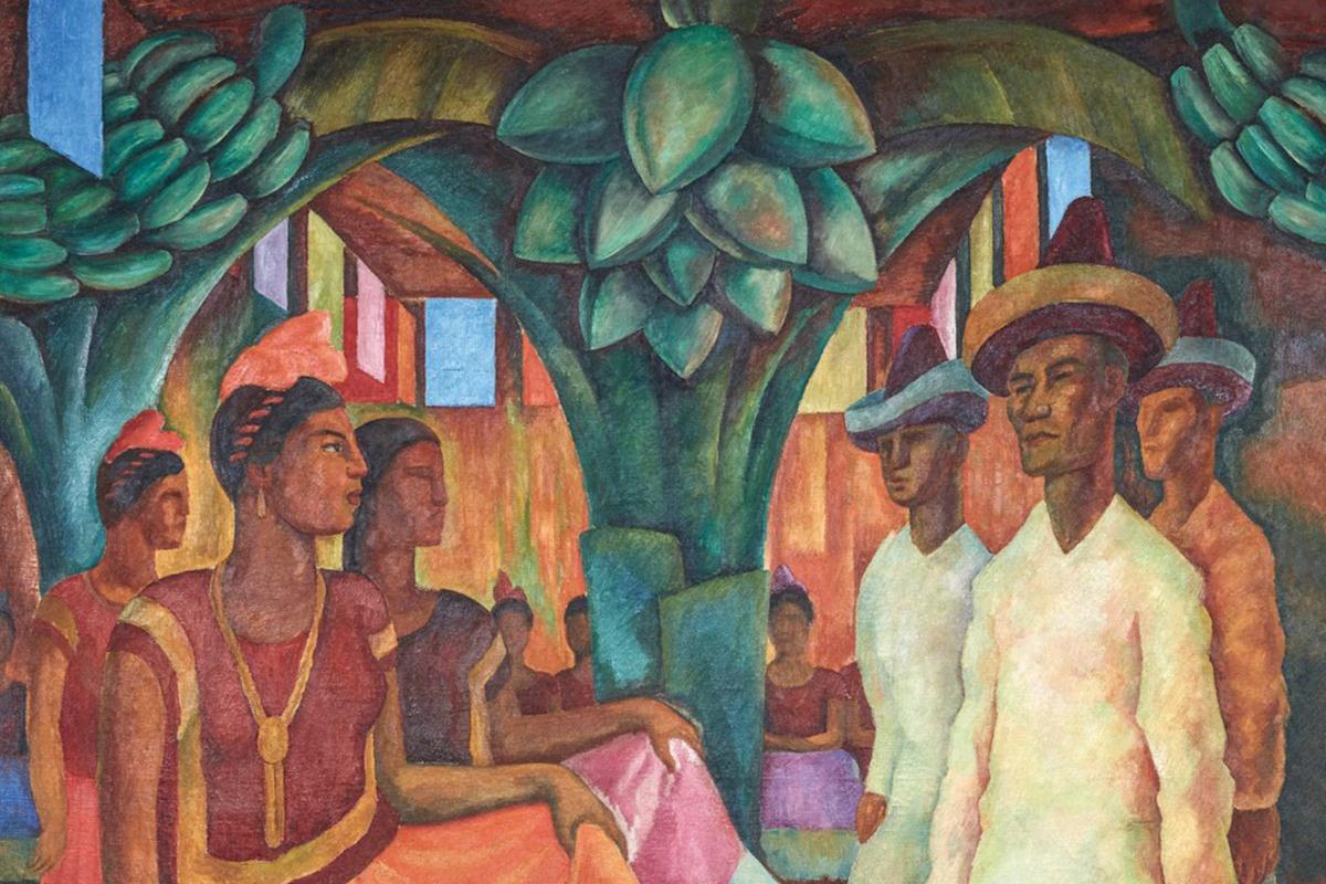 Diego Rivera. Dance in Tehuantepec, 1928. Oil on canvas, 79 x 64 1/2 in. (200.7 x 163.8 cm). Collection of Eduardo F. Costantini, Buenos Aires. Courtesy Malba, Museo de Arte Latinoamericano de Buenos Aires. &copy; 2019 Artists Rights Society (ARS), N