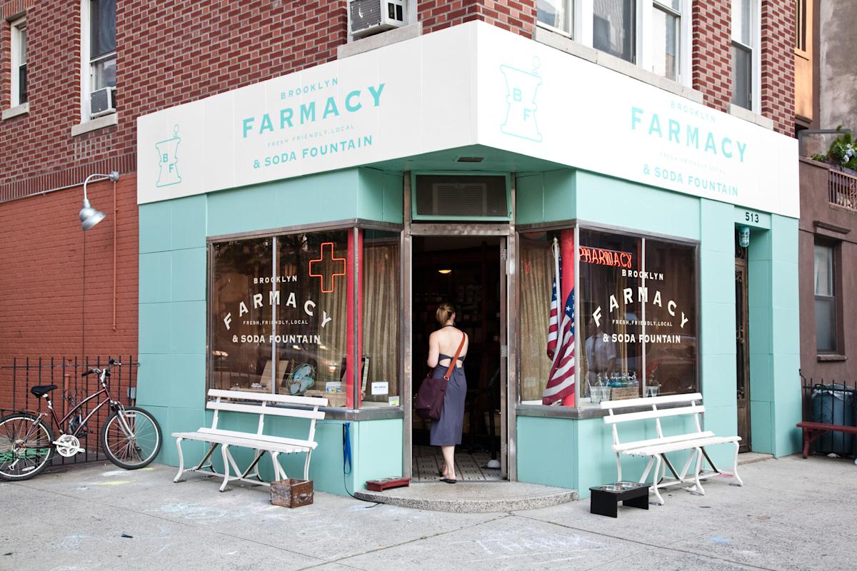 exterior of Brooklyn Farmacy &amp; Soda Fountain