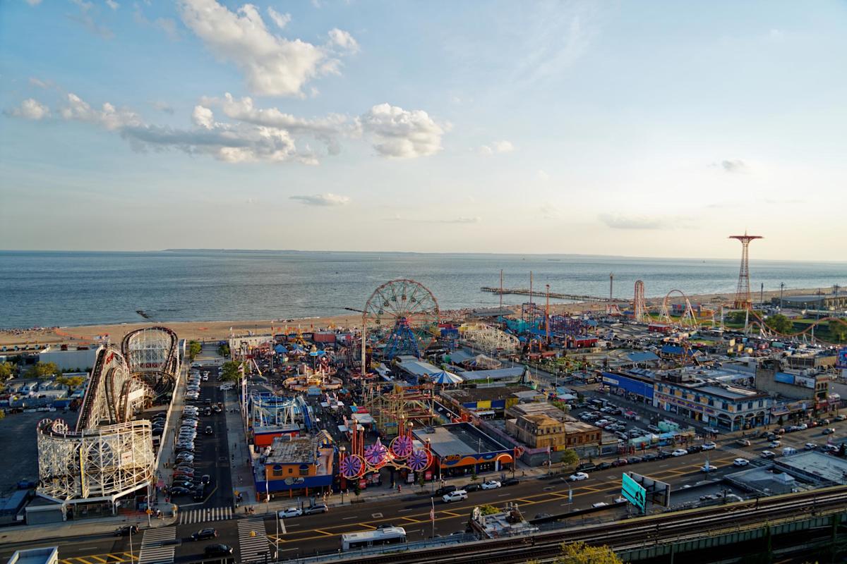 View of Luna Park, in Coney Island NY, Coney Island