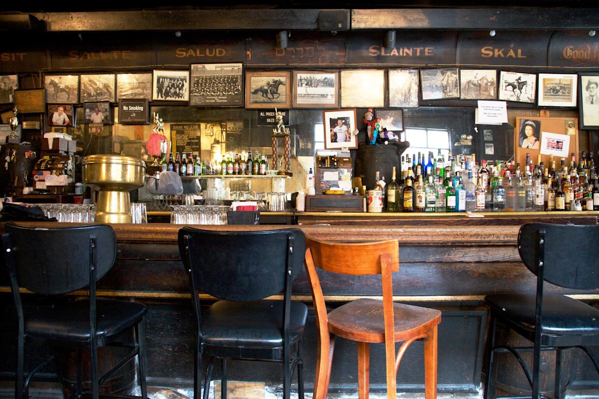 Interior of Julius, a bar in the West Village, Manhattan