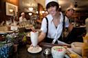 white raspberry shake at Brooklyn Farmacy &amp; Soda Fountain