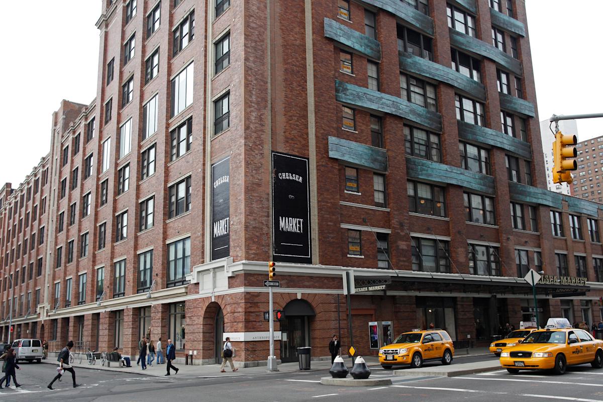 Exterior of Chelsea Market in Chelsea, NYC