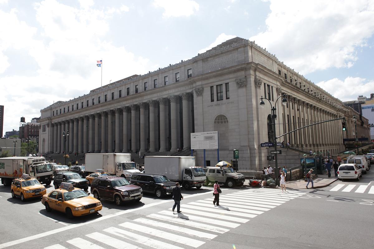 James A. Farley Post Office, far