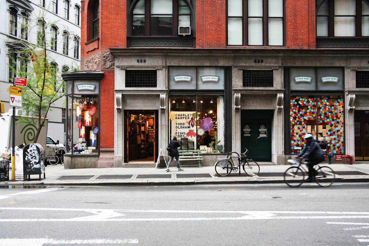 store front facade of Fishs Eddy