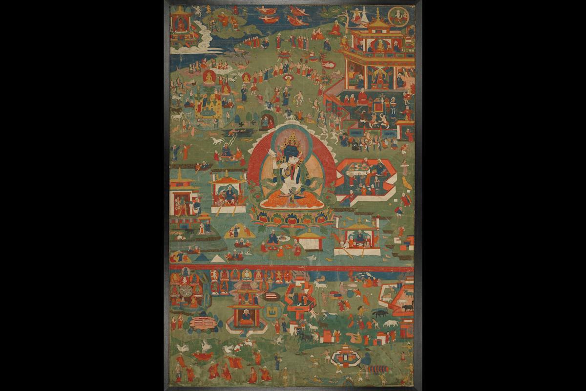 "Scenes from the Life of Padmasambhava; Tibet" (19th century) Courtesy, Rubin Museum of Art.