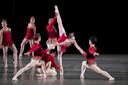 New York City Ballet dancers on stage