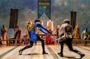 Actors on stage for Camelot on Broadway