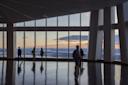 One World Trade Center, interior view looking out